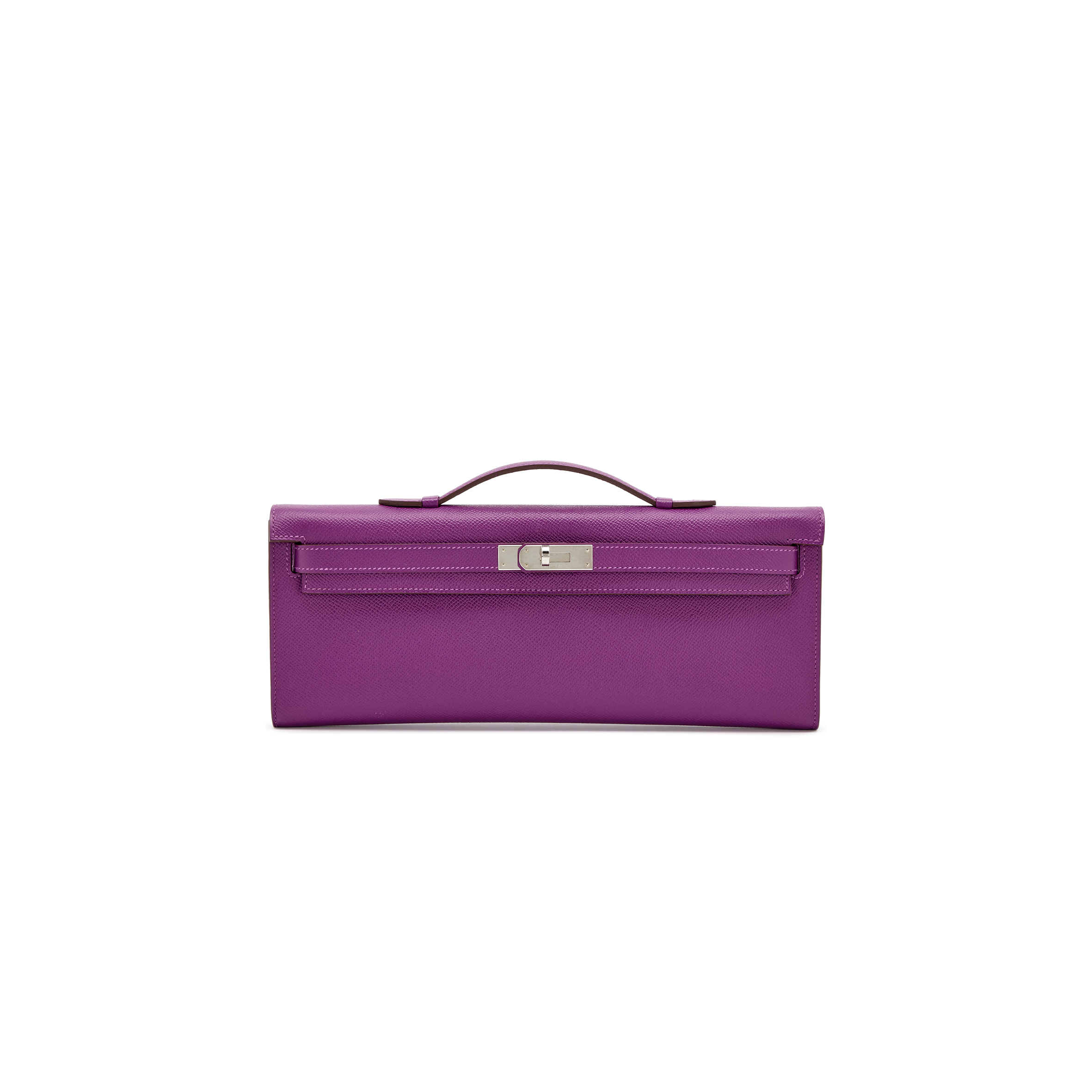 HERMES ANEMONE EPSOM KELLY CUT PALLADIUM HARDWARE 436573 (31*13*2.5cm)